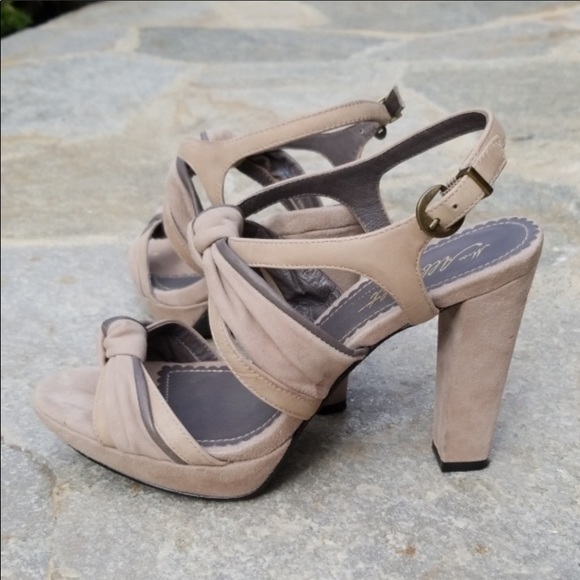 COPY - Anthropologie taupe suede knotted sandals NEW 9.5 - Picture 4 of 8